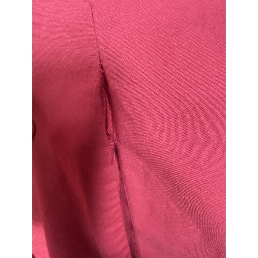 Hinson Wu Aileen 3/4 Sleeve Button Back Dress in Pink Pockets Women's Size M - Picture 2 of 8